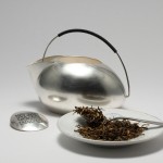 Silver Tea Pot with QR Code - Erik Tidäng